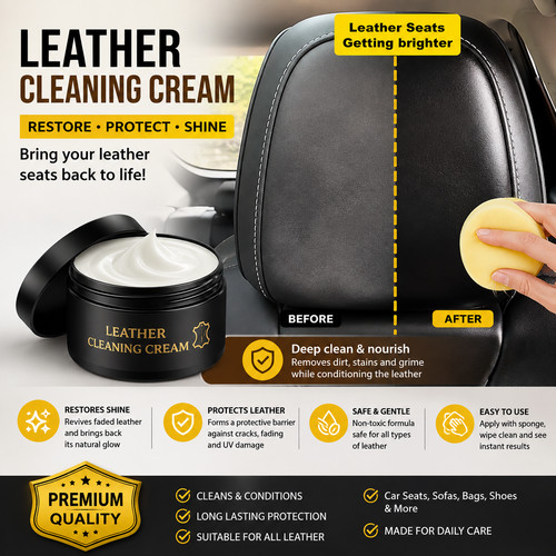 Leather care cream - leather, conditioner